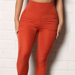 Ruched super soft work out leggings